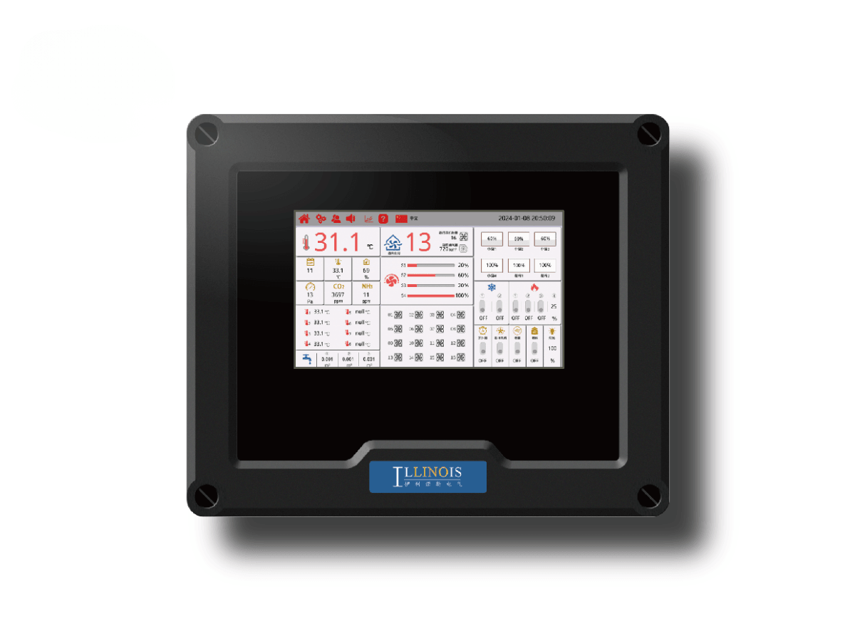 LINO Touch MAX touchscreen environmental controller for modern poultry farming